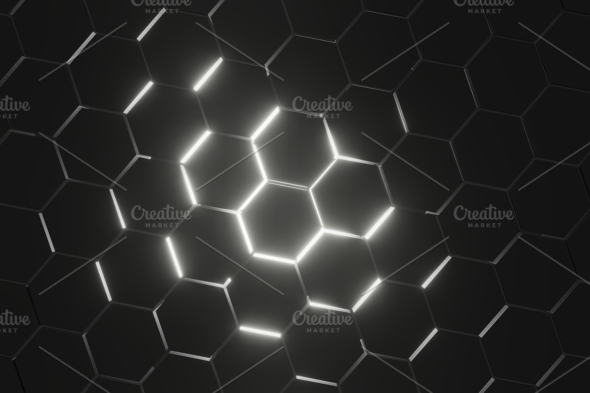 Lightened Hexagons Floor Backgrounds, a Texture Graphic by The_DrX (Photo 4 of 16)