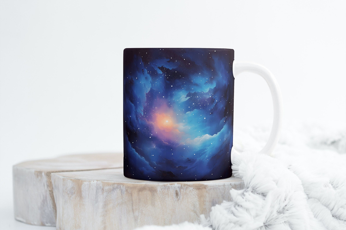 BLUE GALAXIES space backgrounds, a Background Graphic by Mermaids Cove (Photo 8 of 9)