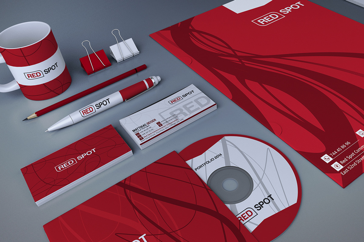 -75% Red Corporate Identity, a Stationery Template by Marvel (Photo 2 of 5)