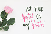 Cuddle and Kind Font Duo + Logos, a Script Font by theinkaffair (Thumbnail 7 of 10)