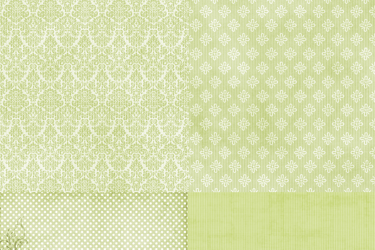 Wild About Green 2 Digital Paper preview 4
