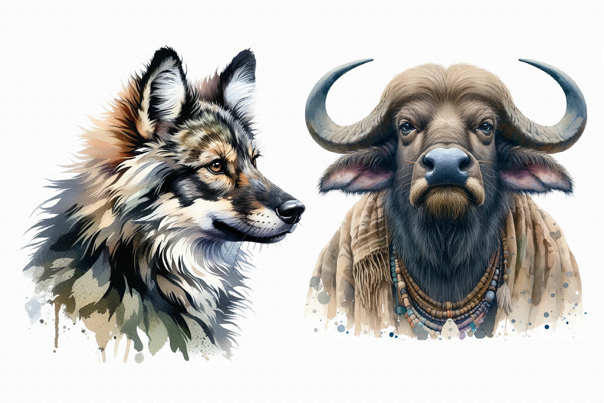 Watercolor Wildlife Nature Animals, an Illustration by Libby Wishes (Photo 7 of 9)