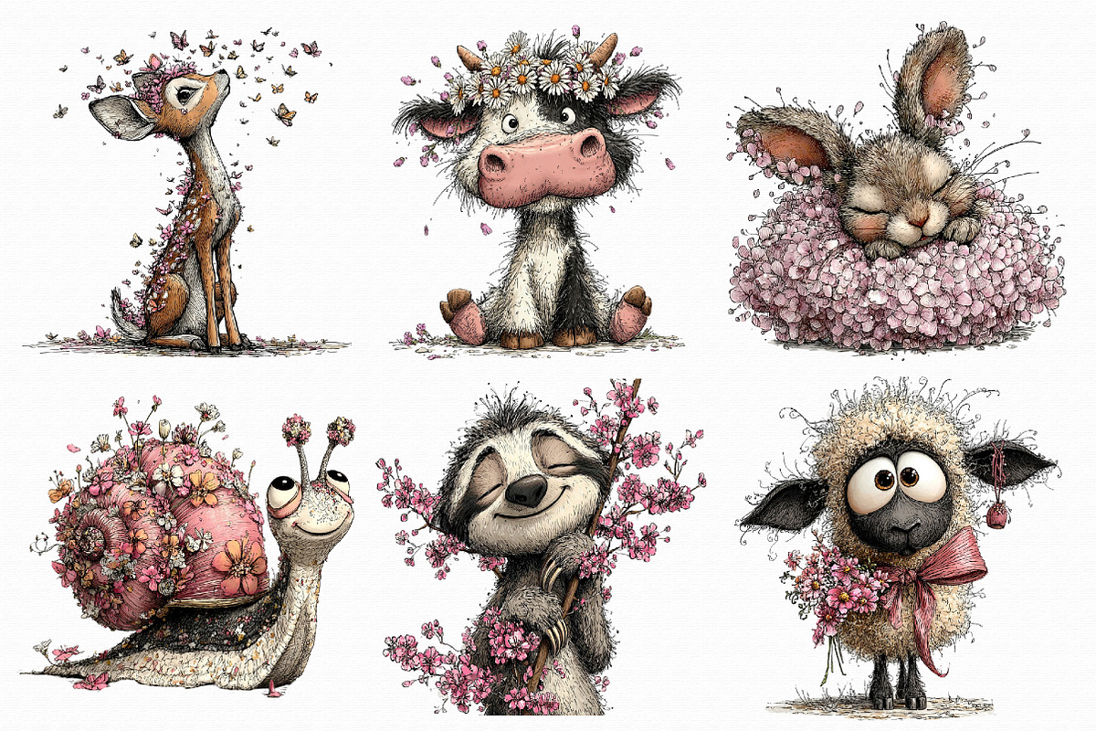 Whimsical Spring Clipart Collection, an Illustration by Libby Wishes (Photo 4 of 6)