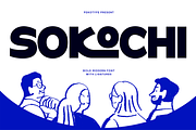 Sokochi - Bold Modern Ligature Font, a Font by Pekotype (Thumbnail 1 of 15)