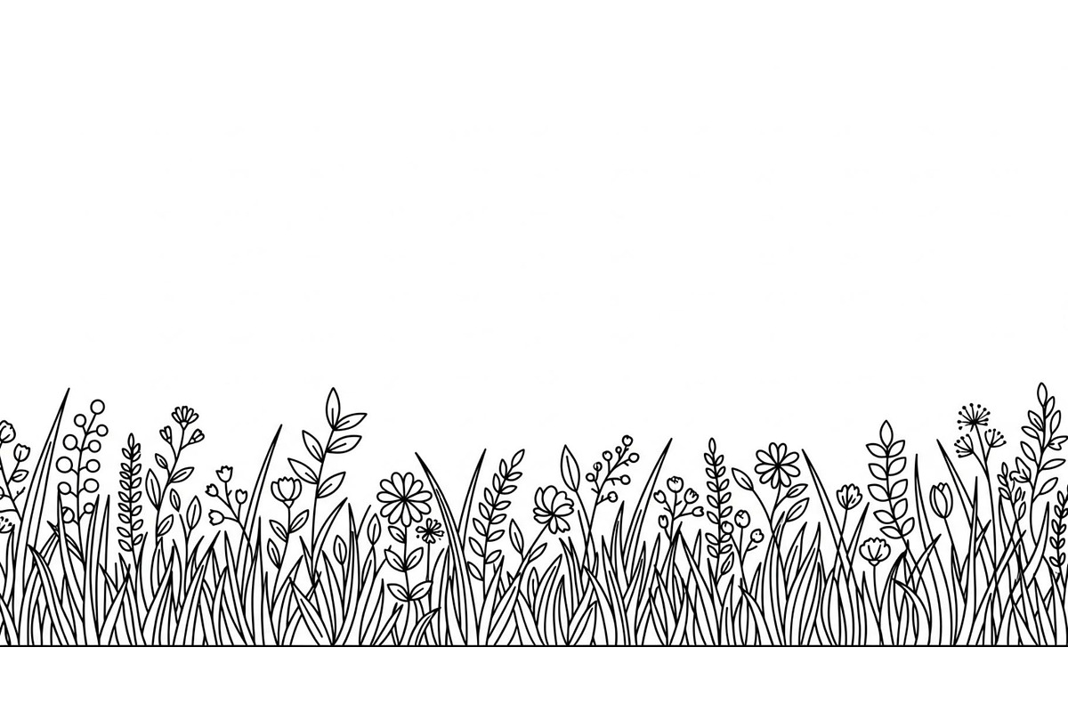 Floral Grass Border Silhouette Bundl, an Illustration by Amazin_art (Photo 49 of 51)