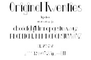Font Original Twenties Art Deco, a Script Font by PageLightStudios (Thumbnail 1 of 4)
