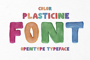 Color Plasticine Font