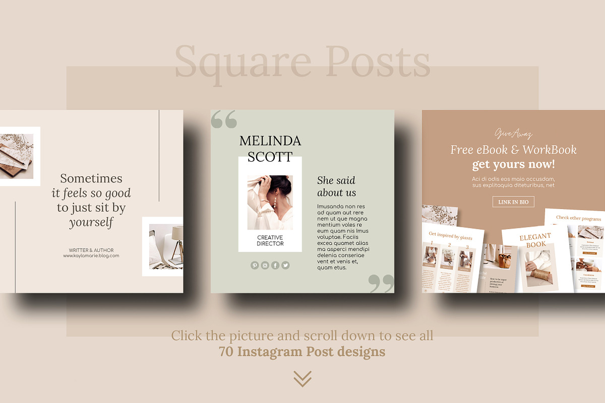 Social Media Bundle / Elegant, a Social Media Template by Mirazz (Photo 5 of 12)