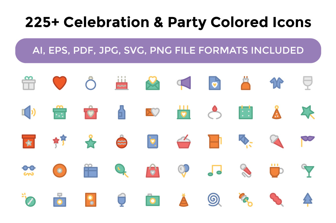 225+ Celebration and Party Icons, an Icon by Vectors Market