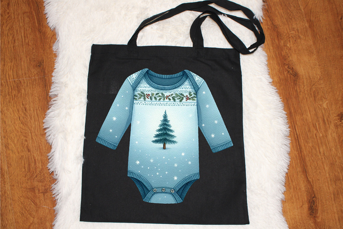 Baby’s 1st Blue Christmas Clipart, a Graphic by designcity5 (Photo 4 of 5)