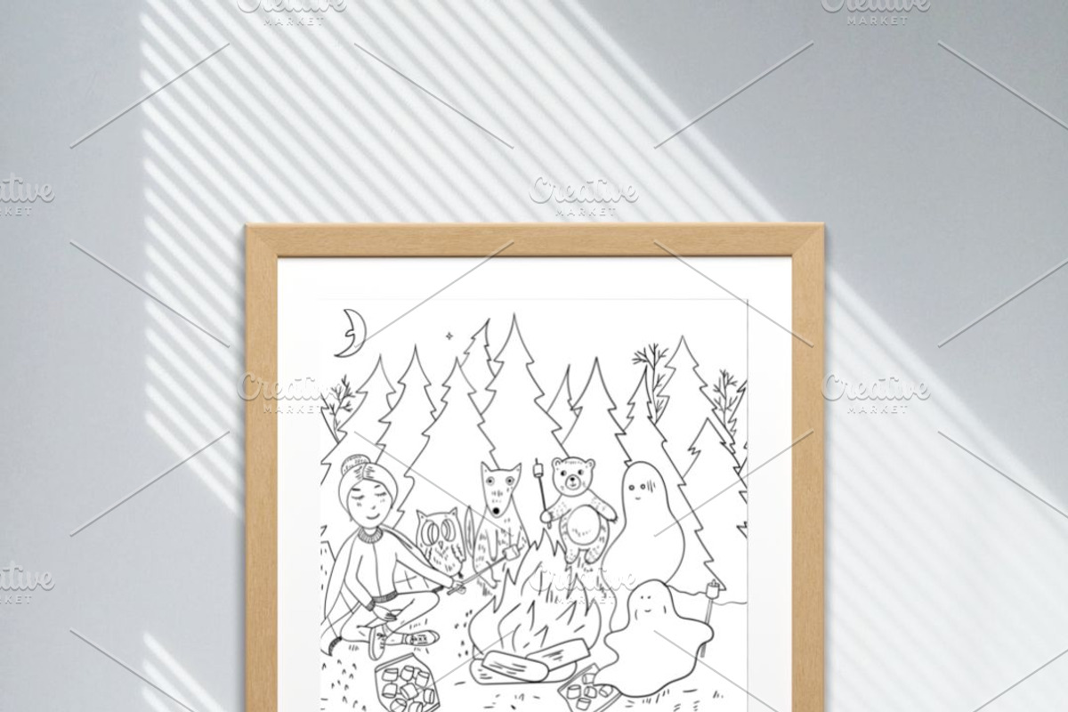 Halloween coloring book pages, an Animal Illustration by pictures for you (Photo 3 of 7)