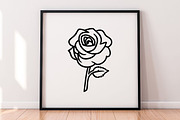 Rose Silhouette SVG Bundle, a Decorative Illustration by newminddesign (Thumbnail 4 of 5)