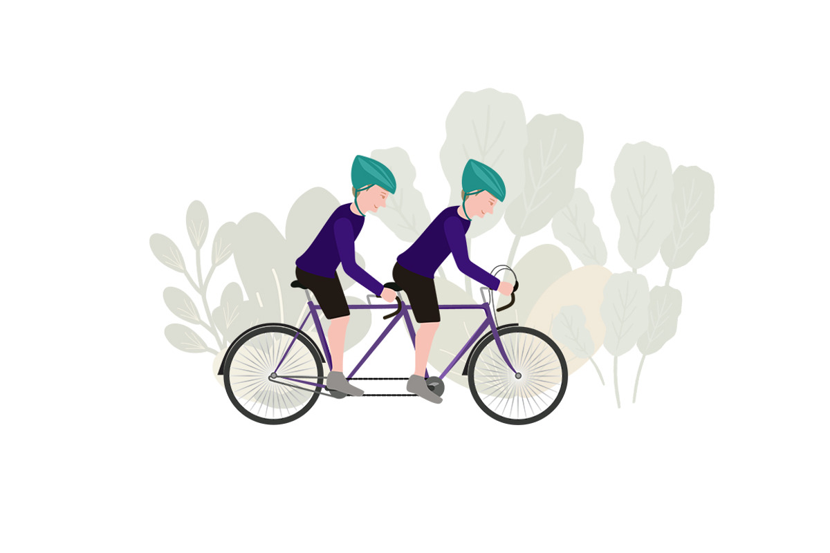 Bike / bicycle vector set, an Illustration by land art (Photo 8 of 20)