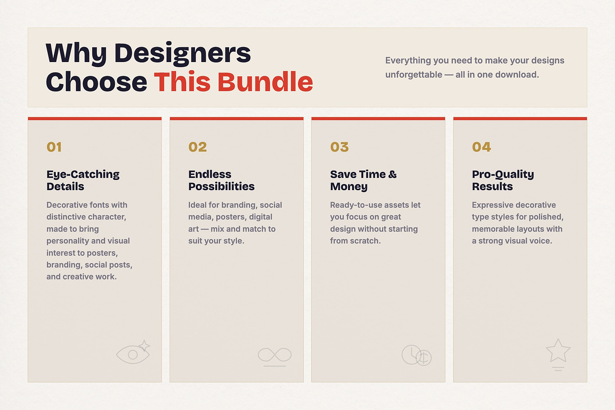 Decorative Fonts Bundle II 36 in 1, a Handwritten Font by Graphic Spirit (Photo 4 of 8)