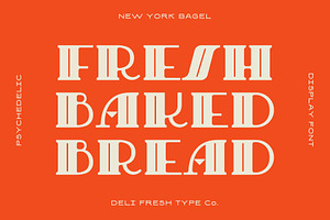 New York Bagel: A 20s Display Font