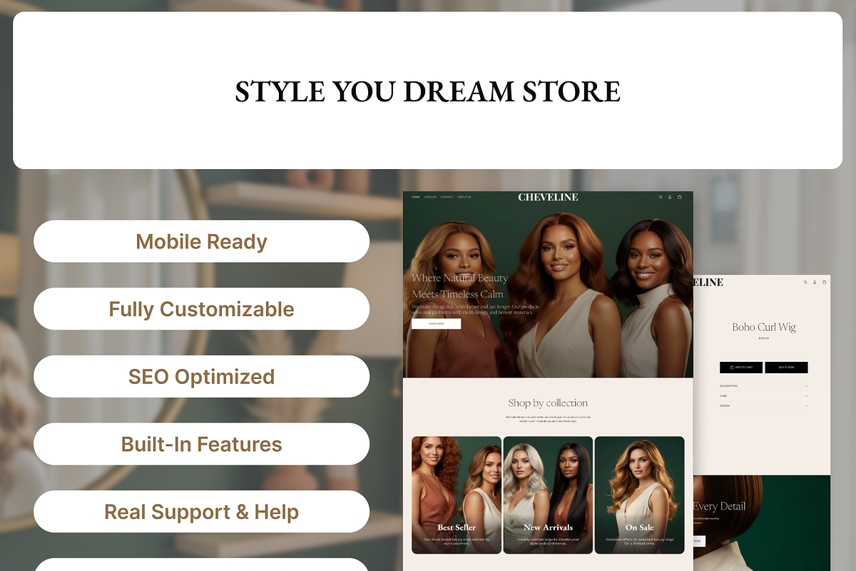Cheveline Hair Luxury Shopify Theme preview 7