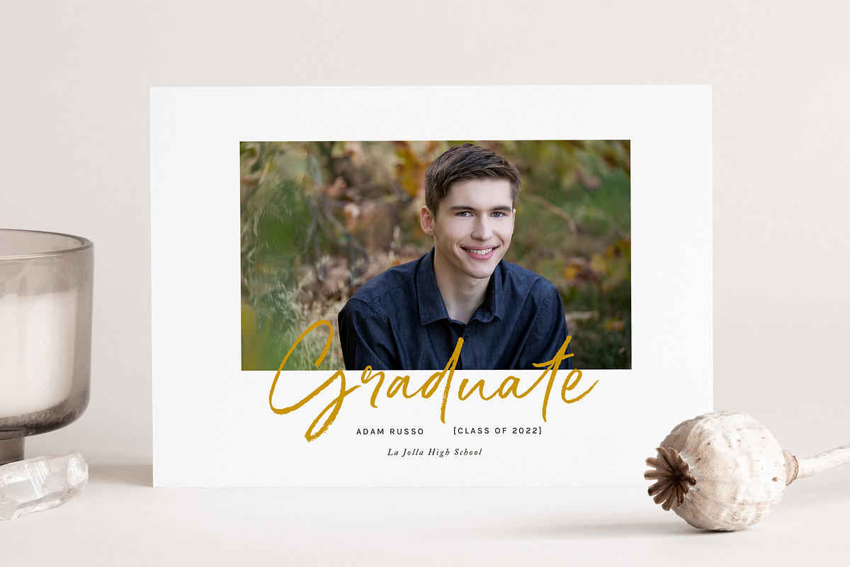 Canva Senior Graduation Photo Card, a Card Template by By Stephanie Design (Photo 2 of 7)