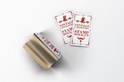 Stamp Business Card Mock-Up, an Advertising Mockup by DesignRushMarket (Thumbnail 9 of 9)