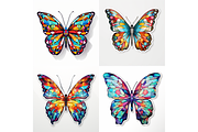 Prompt Mosaic Butterfly Clipart, a Decorative Illustration by Creative design (Thumbnail 5 of 7)