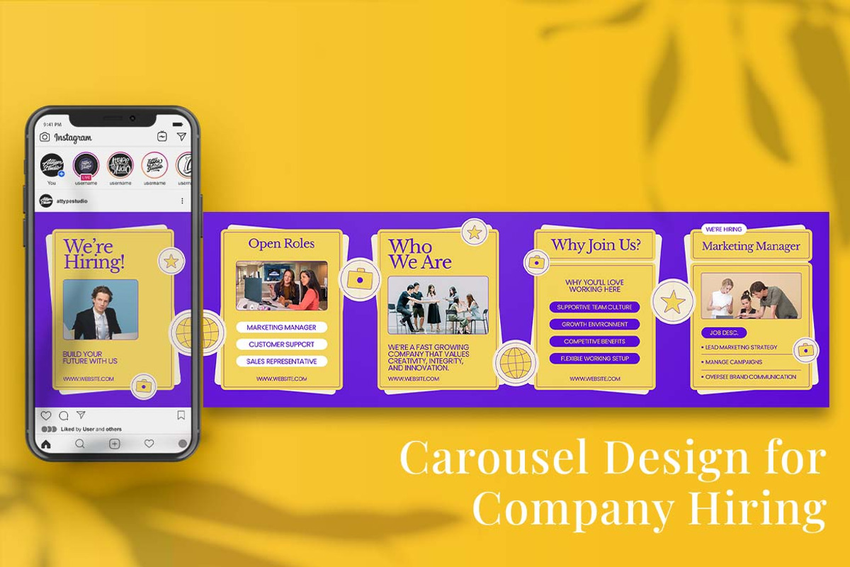 Company Hiring Instagram Carousel, a Social Media Template by Attype (Photo 5 of 5)