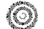 50 Elegant Floral Leaf Spiral Frame, a Decorative Illustration by Amazin_art (Thumbnail 11 of 39)