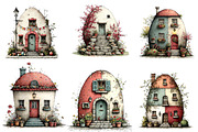 Watercolor Easter Egg House Clipart, an Illustration by CreationArt (Thumbnail 5 of 5)