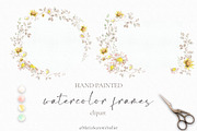 Romantic Watercolor Floral Frames, a Decorative Illustration by MariaScaroniAtelier (Thumbnail 1 of 14)