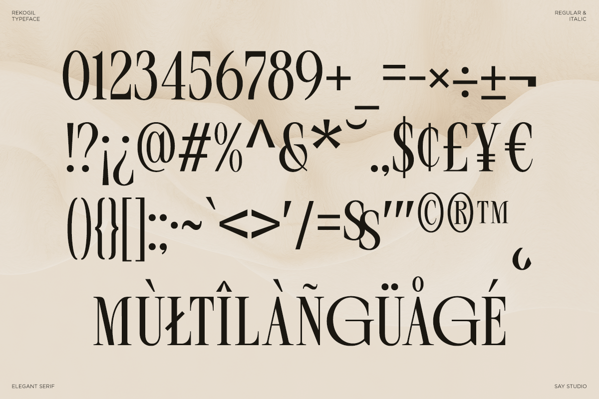 Rekogil - Luxury Serif Branding Font, a Serif Font by Say Studio (Photo 10 of 10)
