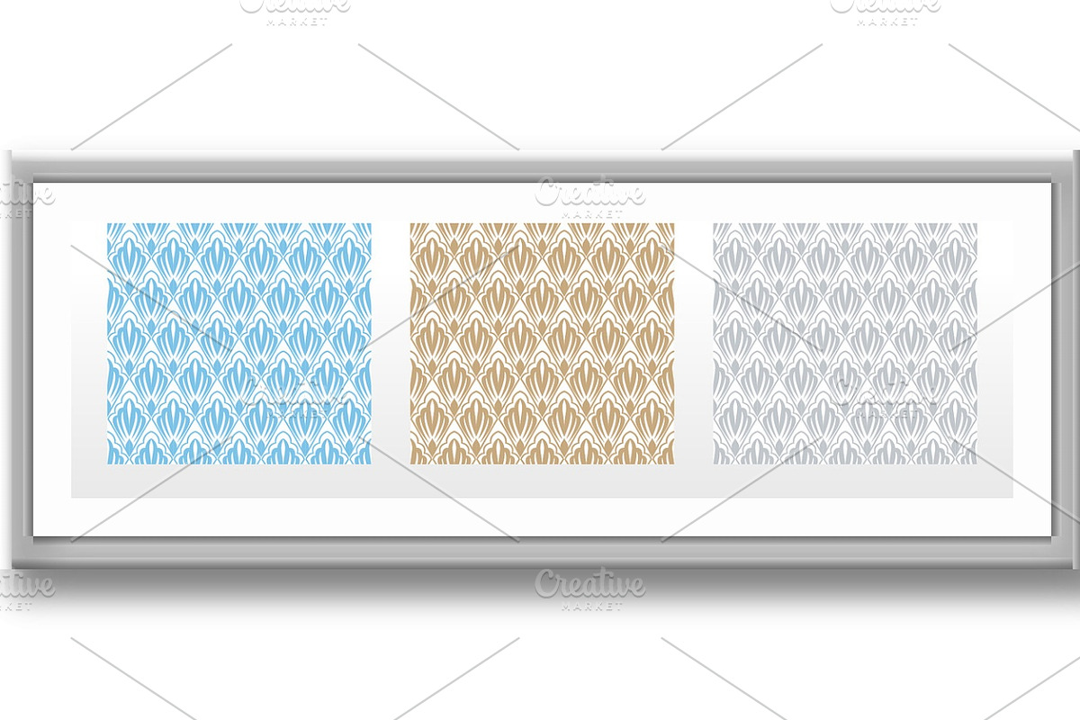 Collection of flower patterns., a Pattern Graphic by RODINA (Photo 3 of 3)