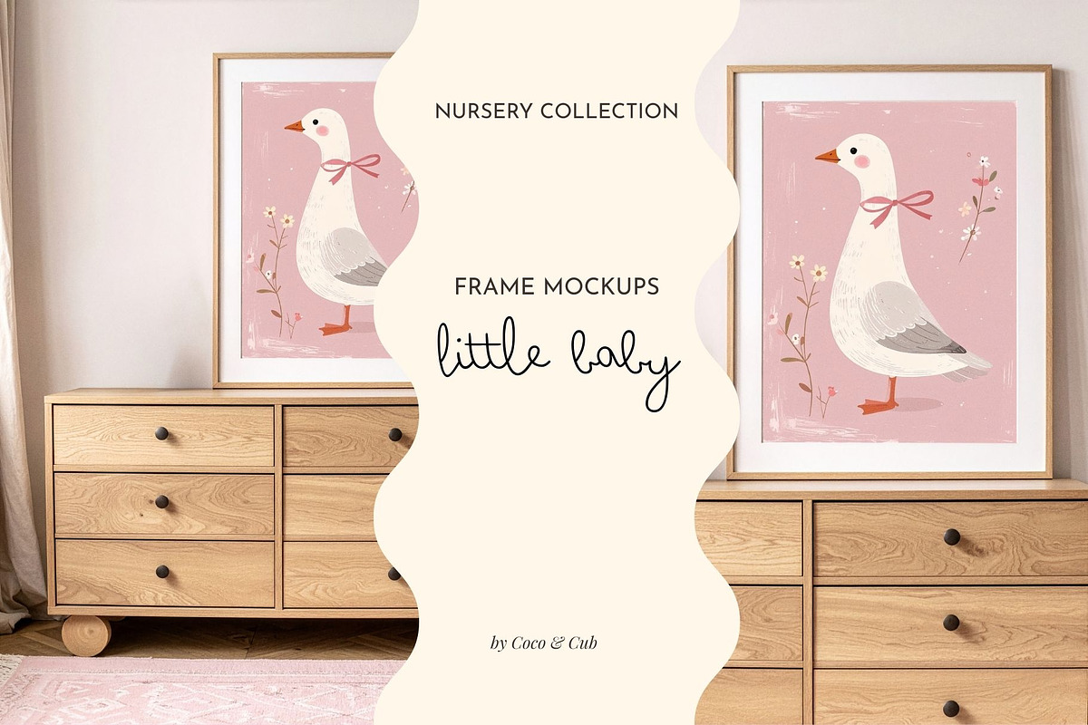Little Baby Nursery Frame Mockup, a Household Mockup by Coco & Cub Studio (Photo 1 of 10)