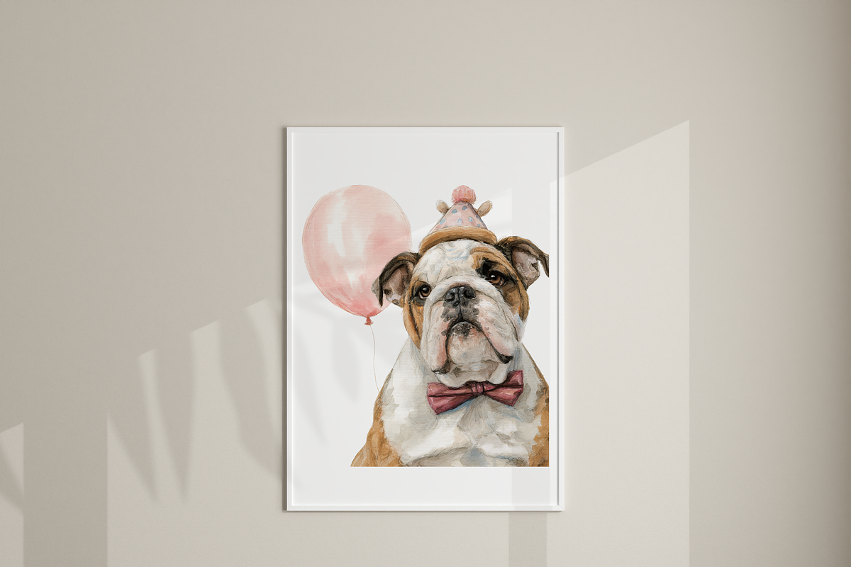40 Birthday Dog Clipart PNGs, an Animal Illustration by Pati Charm Studio (Photo 8 of 9)