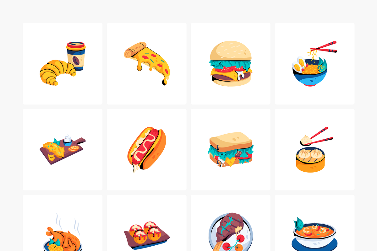 World Classic Food Icon Pack, a Duotone Icon by Prosymbols (Photo 5 of 12)