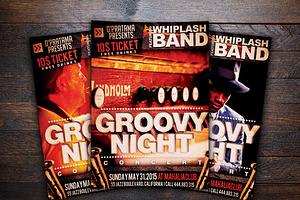 Groovy Jazz Night Music Flyer