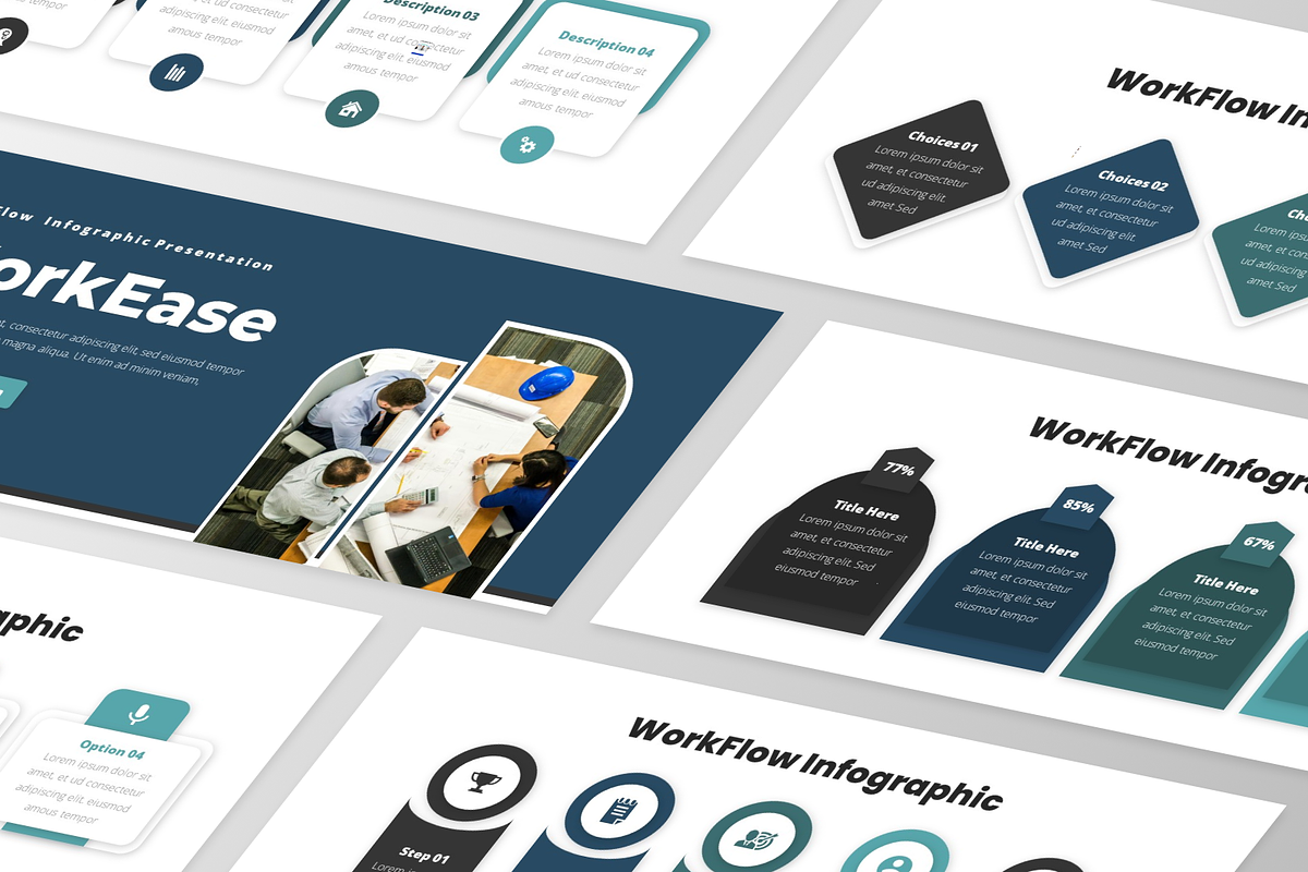 WorkEase - WorkFlow Infographic, a Presentation Template by GraphauseProject (Photo 3 of 6)
