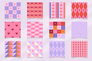 Geometric & Hearts Patterns, a Pattern Graphic by Enia Grace (Thumbnail 4 of 16)