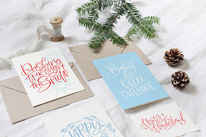 Handlettered Merry Christmas