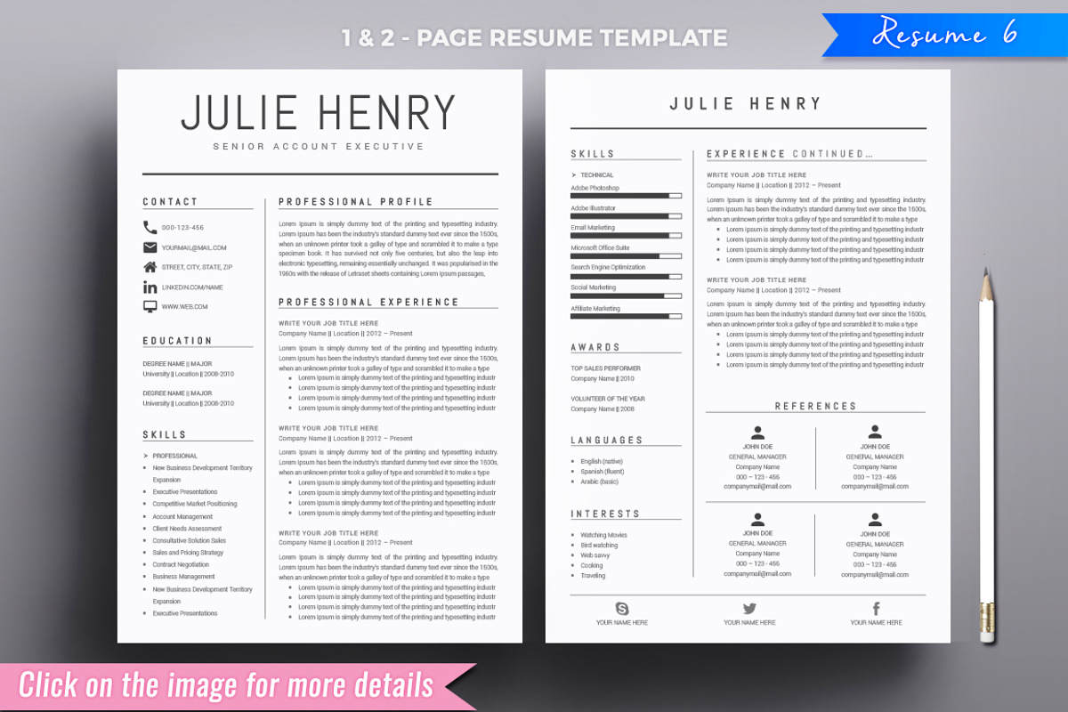 Resume/CV Mega Bundle, a Resume Template by A1RESUME (Photo 16 of 21)