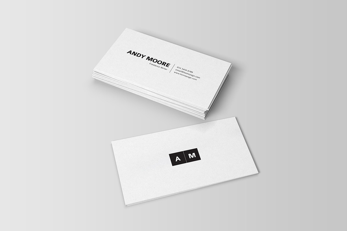 Freelancer Business Card I, a Business Card Template by blooon (Photo 3 of 4)