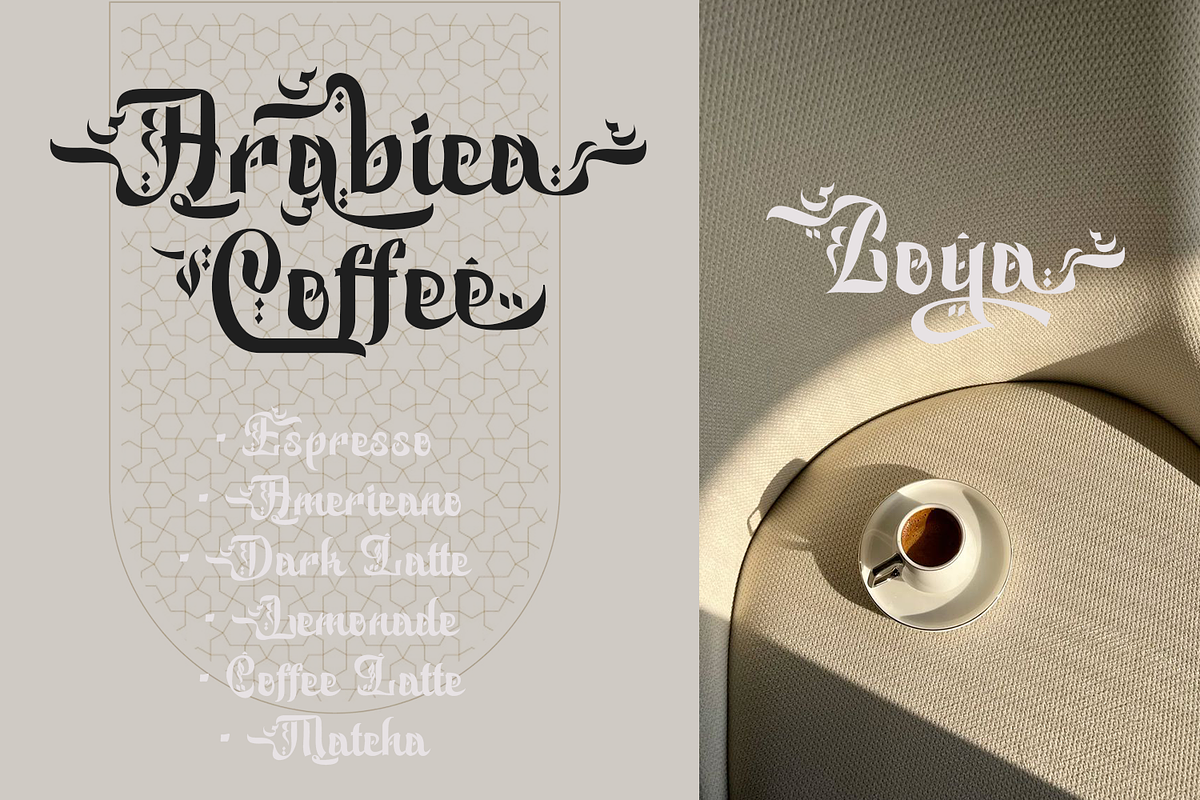 Bakhtiar Arabic Font, a Script Font by madeDeduk (Photo 4 of 10)