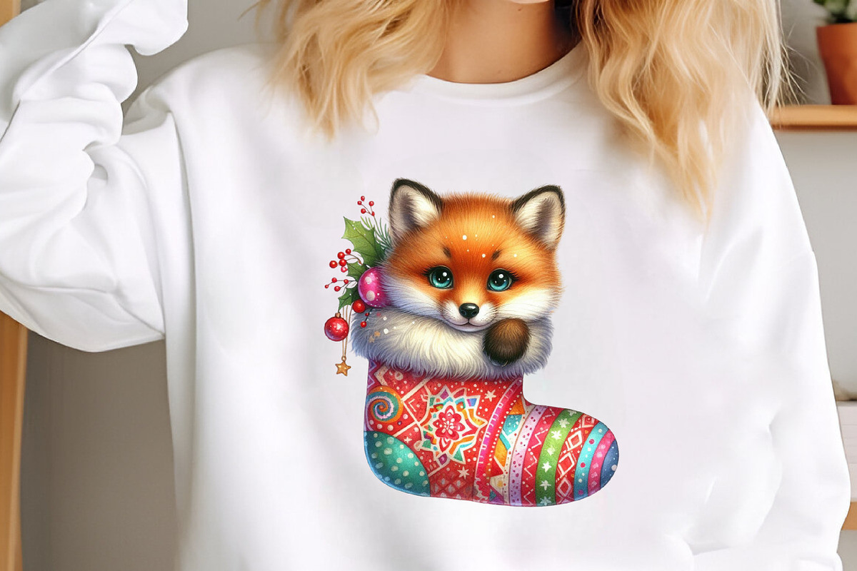 Sweet Christmas Woodland Animals PNG, an Illustration by SinaCreation (Photo 4 of 7)