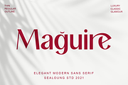 Maguire, a Sans Serif Font by Sealoung (Thumbnail 1 of 17)