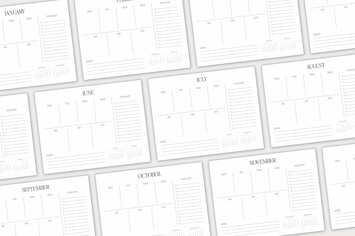 Minimalist Printable Weekly Planner, a Templates & Theme by StudioSage (Photo 3 of 6)