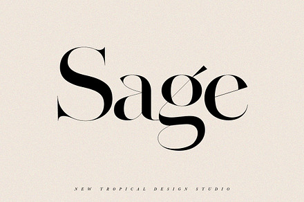 SAGE - Serif Font, a Serif Font by Tropical Type