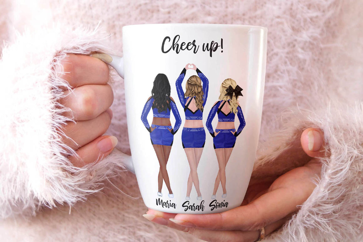 Cheerleaders Clipart, Girls clipart, a Person Illustration by LeCoqDesign (Photo 6 of 8)