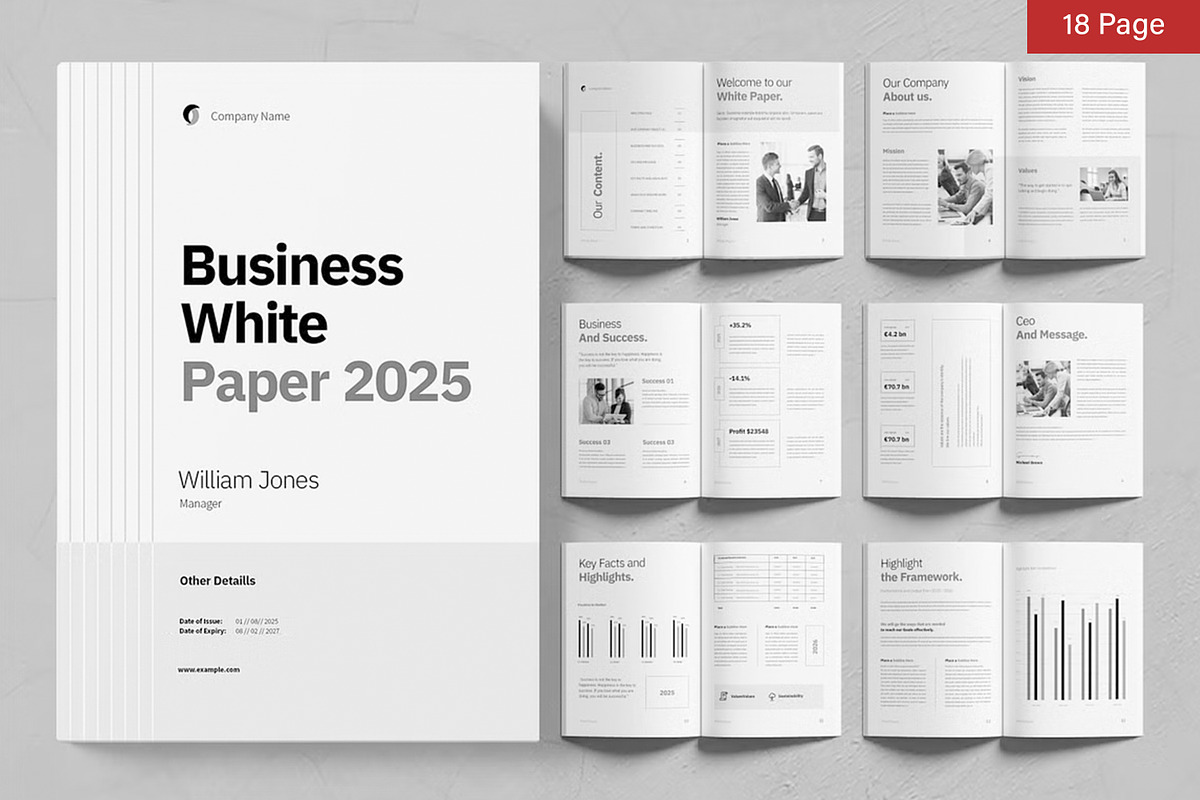 White Paper Bundle, a Brochure Template by ContestDesign (Photo 7 of 30)