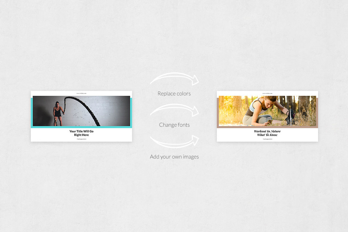 Fitness Twitter Posts, a Social Media Template by Social Corner Graphics (Photo 5 of 7)