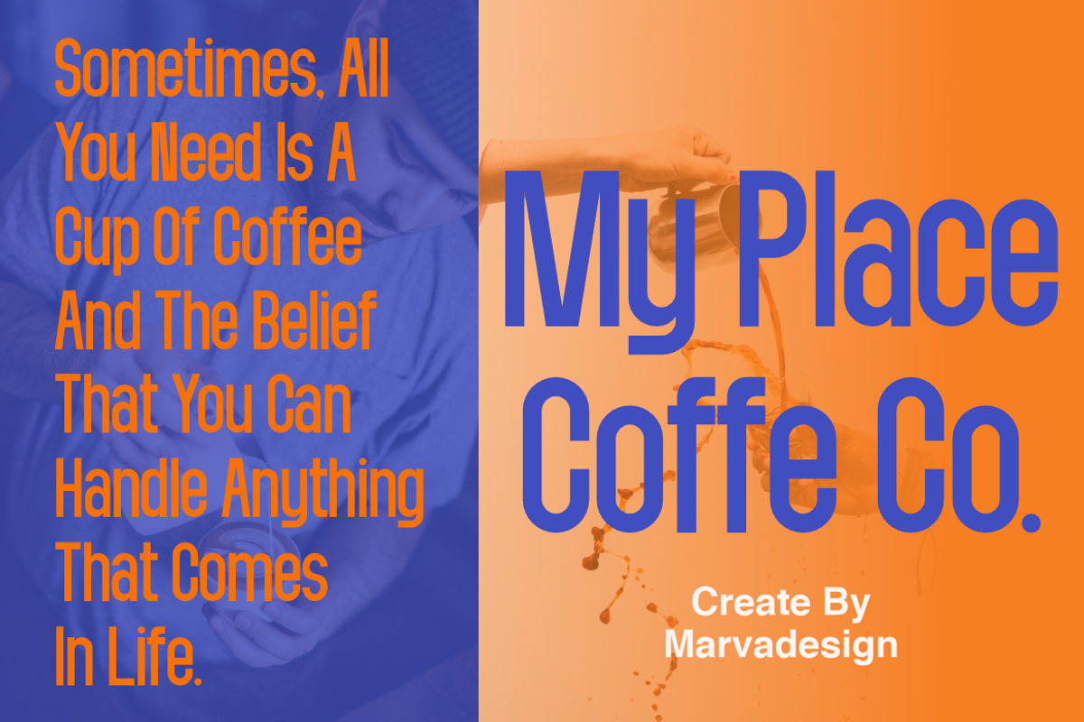 Qanielo - A Modern Condensed Font, a Sans Serif Font by Marvadesign (Photo 2 of 9)