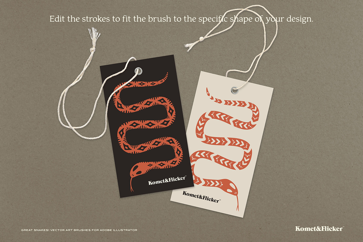 GREAT SNAKES! Vector Art Brushes, a Brush Add-On by Komet & Flicker (Photo 6 of 10)