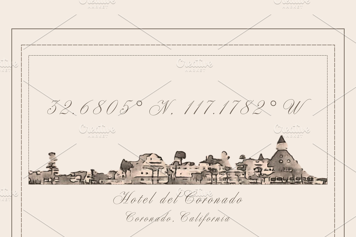 Hotel del Coronado Watercolor Print, a Decorative Illustration by Wild Wanderer Photography (Photo 2 of 2)