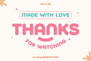 EZ Doughie, a Sans Serif Font by Zafara Studios (Thumbnail 6 of 6)